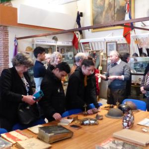 Visite du musée par les élèves