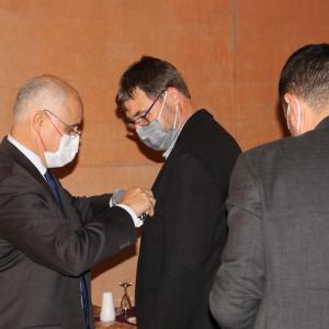 M. Hervé Michel décoré par M. Guy Billes