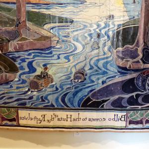 Delphine Mangeret d'après Tolkien -Bilbo comes tothe huts of the reft Elves