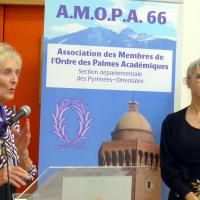 Sophie BAUGEY-FRITZ - Marraine : Claudine RUGET Inspectrice générale de l’Education Nationale